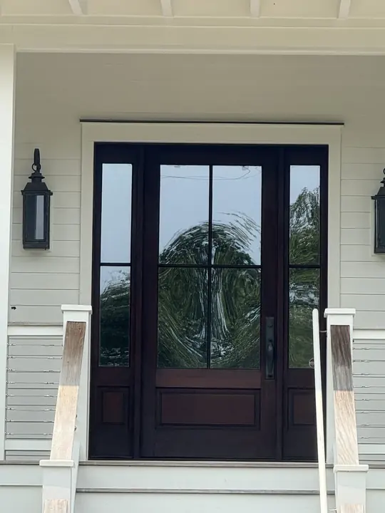 New front entry door and sidelights