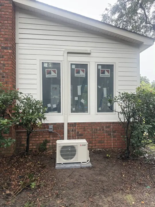 Sunroom conversion with mini-split HVAC